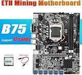 Lodokdre B75 ETH Mining Motherboard 12 PCIE to USB LGA1155 DDR3 MSATA BTC Miner view 6