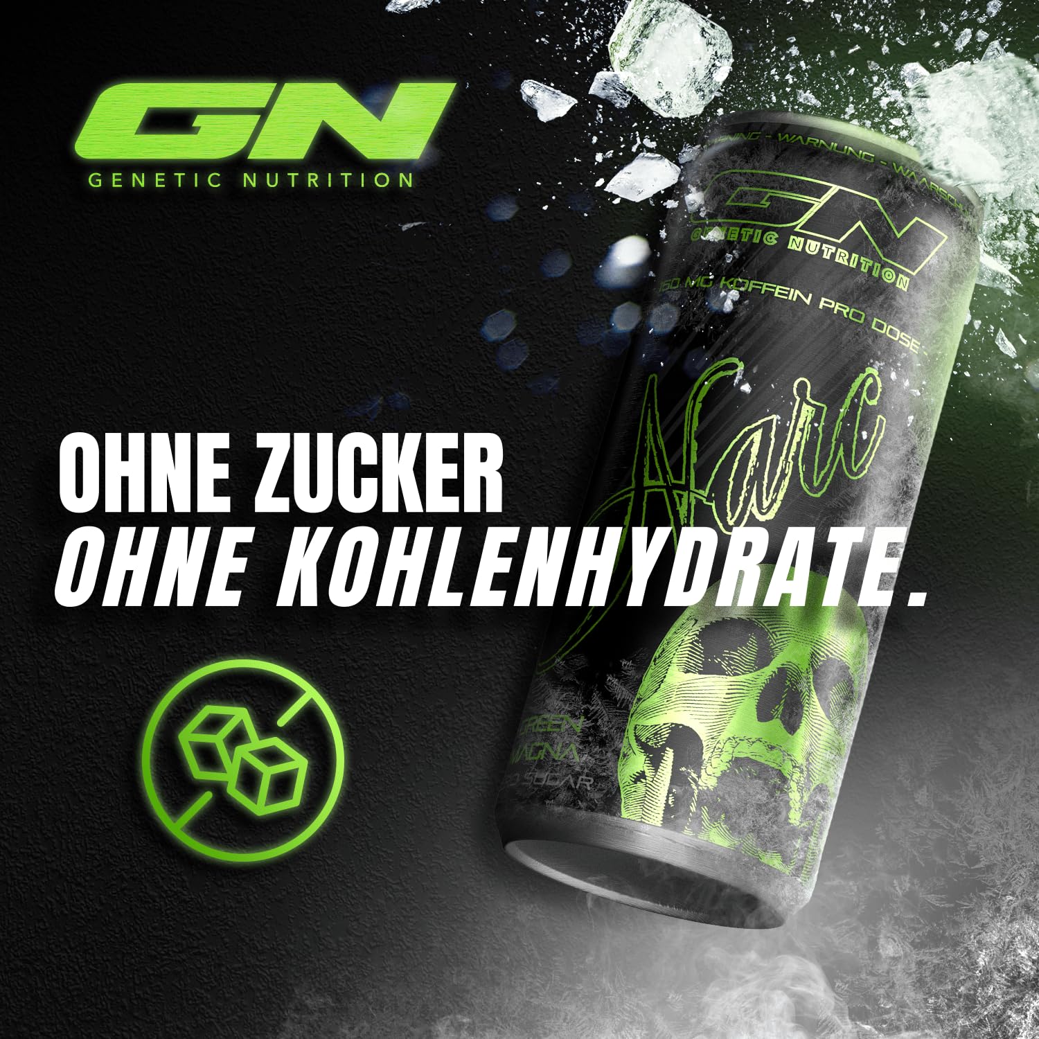 Narc Energy Drink inkl. Pfand 6€ | Starker Pre-Workout Booster | 160 mg Koffein & Taurin | Energie & Fokus Erfrischungsgetränk ohne Zucker Green Magna 24 Pack (24 x 0,25l) 5