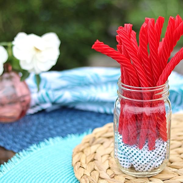 RED VINES LICORICE, ORIGINAL RED FLAVOR, 5OZ TRAY, SOFT & CHEWY CANDY TWISTS