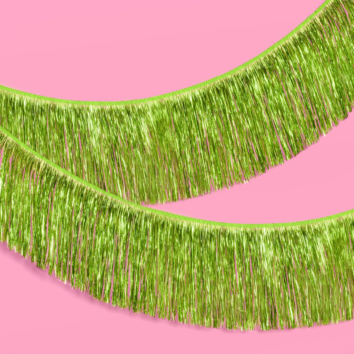 Photo 1 of xo, Fetti Party Decorations Lime Green Fringe Banner - 4 ft. | Bachelorette Party Supplies, Birthday Photo Booth, Margarita Bach Decor, Bridal Shower Backdrop