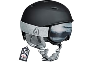 WILDHORN OUTFITTERS Wildhorn Spire Combo Pack Ski Helmet Kids- Snowboard Helmet with Goggles for Toddlers, Boys, & Girls - US Ski Team Official Supplier - Snowboarding Helmet for Kids