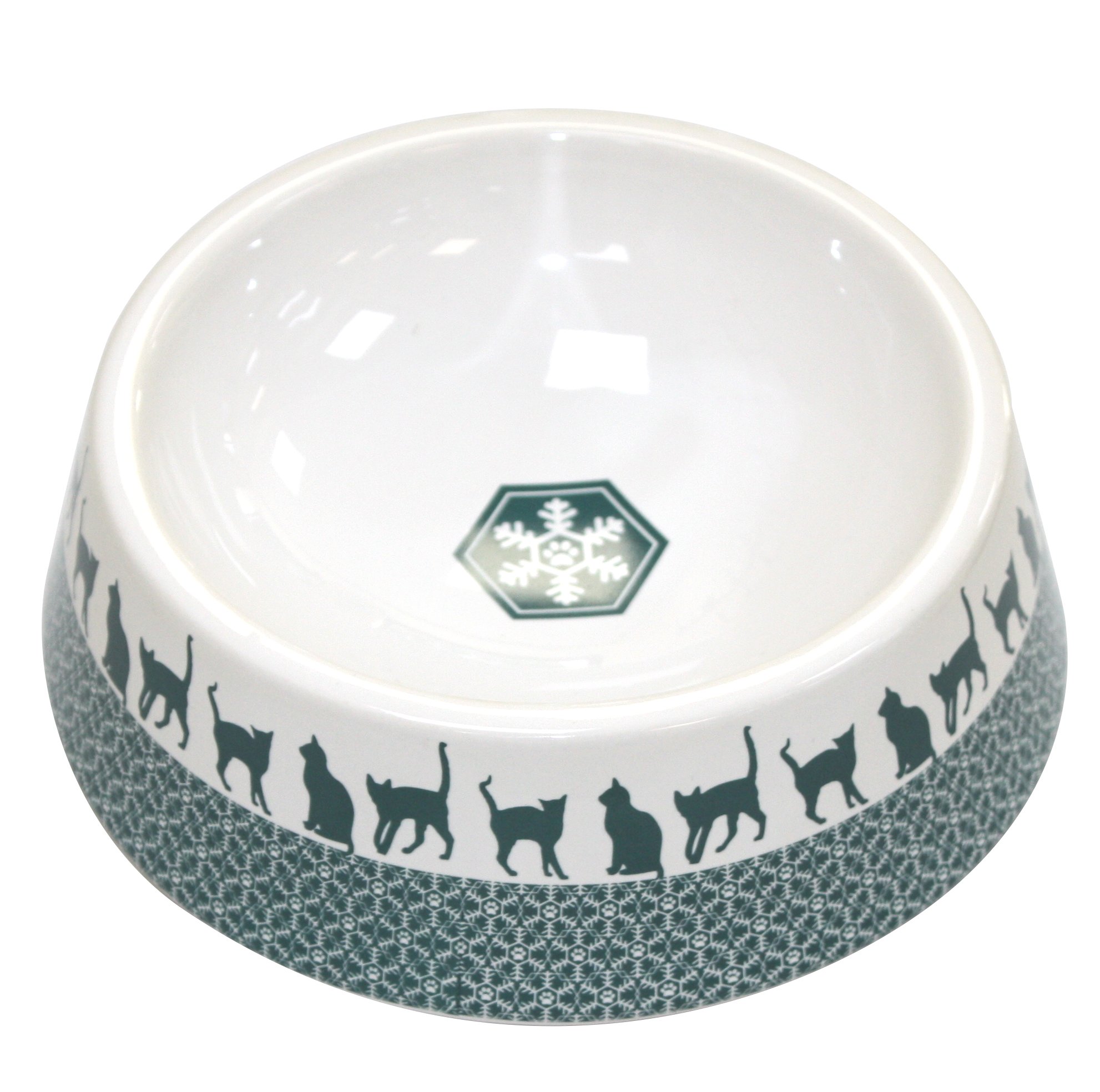 Pet Brands Christmas Cat Ceramic Bowl — image 1