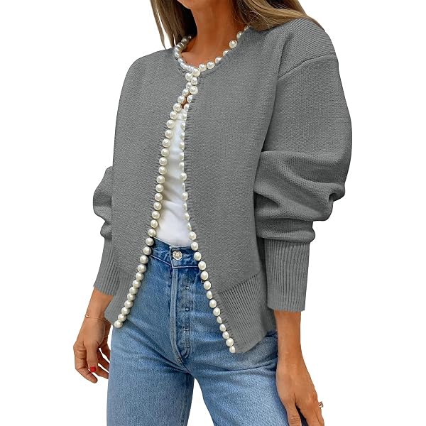 ZESICA Women's Open Front Cardigan Sweater 2026 Spring Casual