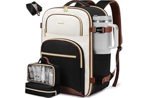 LOVEVOOK Travel Essentials Carry on Backpack 40L Travel Backpack for Women Men,Waterproof TSA Personal Item Travels Bag Airline Flight Approved,Large Carry on Luggage Laptop Backpack with Packing Cube