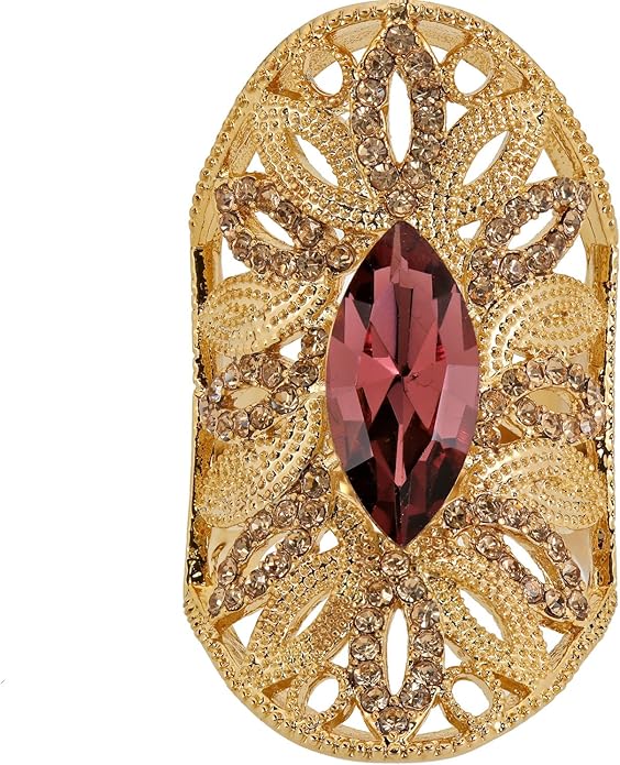 Alfredo Pauly couture women's jewellery, gold plated, yellow and purple