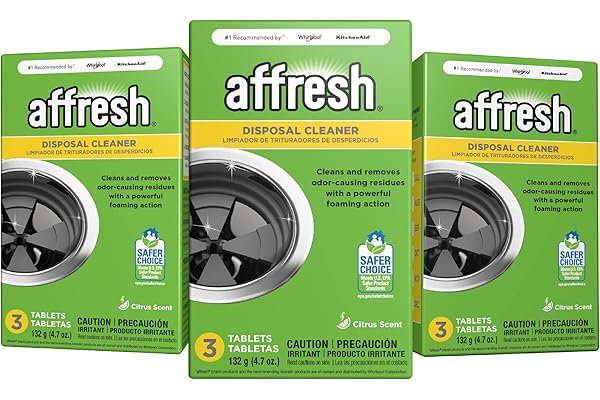 Affresh Garbage Disposal Cleaner, Removes Odor-Causing Residues, 9 Tablets [3 Pack]