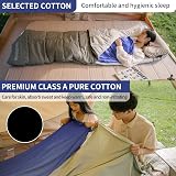 Naturehike Cotton Sleeping Bag Liner 210x75 cm Pillow Slot Travel Sheet view 4