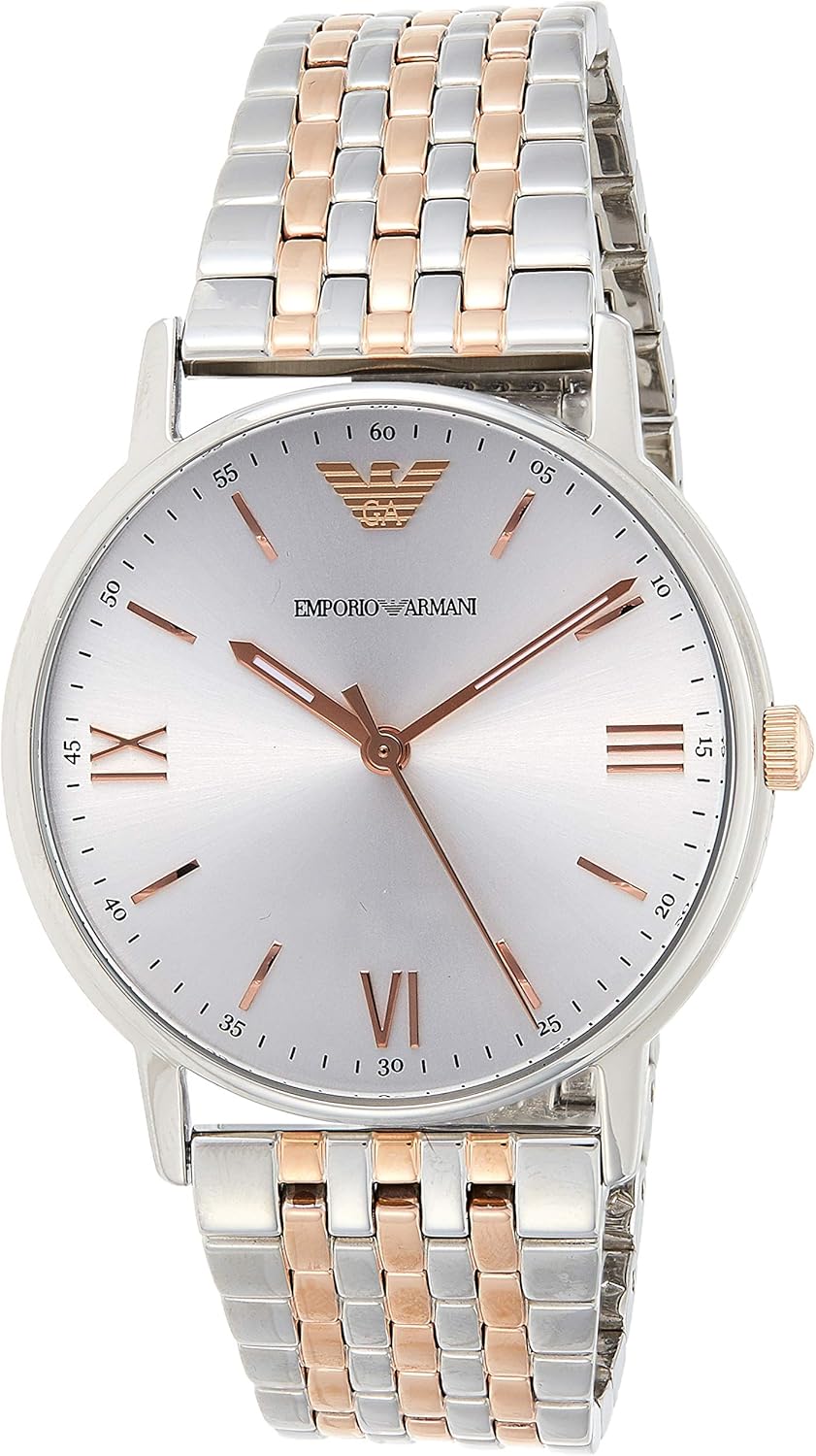 Emporio Armani Men's Quartz Watch analog Display and Stainless Steel
