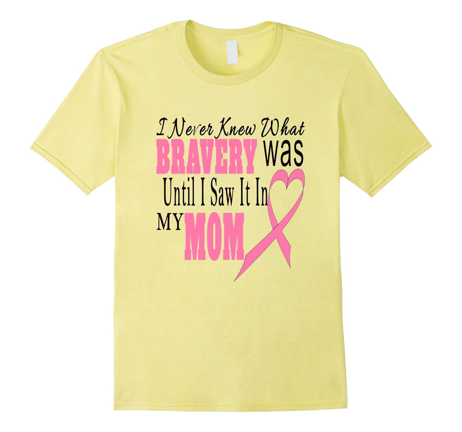 Breast Cancer Shirts For My Mom Men Women Kids Bravery Tee-ANZ