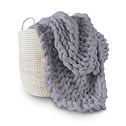 Adyrescia Chunky Knit Blanket Throw | 100% Hand