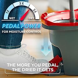 O-Cedar Easywring Microfiber Spin Mop & Bucket