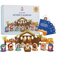 Lovepop Nativity Advent Calendar - 25 Pouches with 32 Pop Up Sculptures - Christmas Advent Calendar for Kids and Adults…