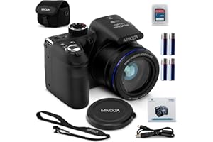 Minolta MN40Z 20MP Digital Camera – 40x Optical Zoom, 1080p FHD Video, 3.0" LCD, Wi-Fi, Face/Smile/Blink Detection – Black (R