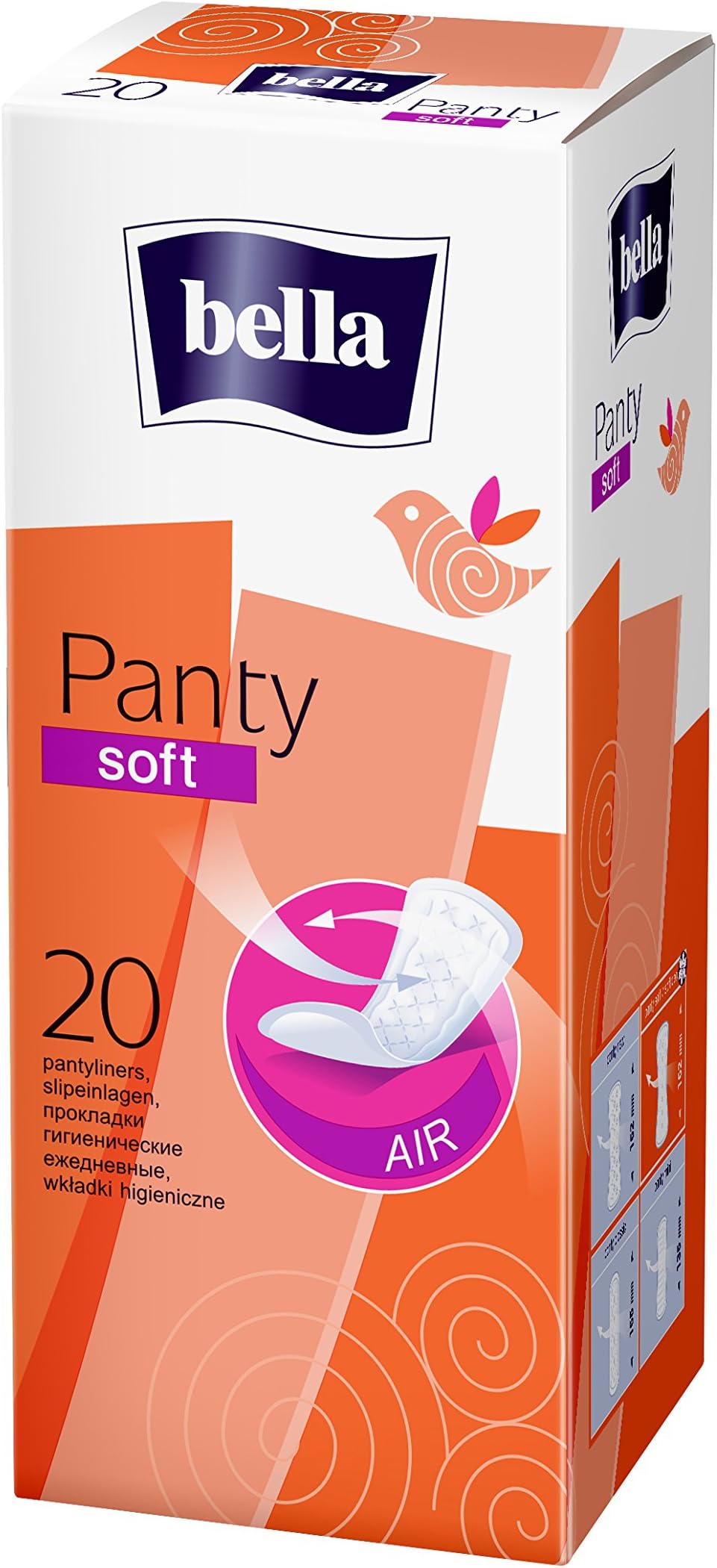 Bella Panty Soft Classic Panty Liners - 20 Pieces