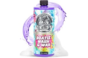 SALTY CAPTAIN EST - 2019 Salty Captain Boatie Wash N Wax - (Bubble Gum Scent) Foaming Car & Boat Wash and Wax Concentrate, Cleans Away Salt, Marine Residue, Dirt | pH Balanced