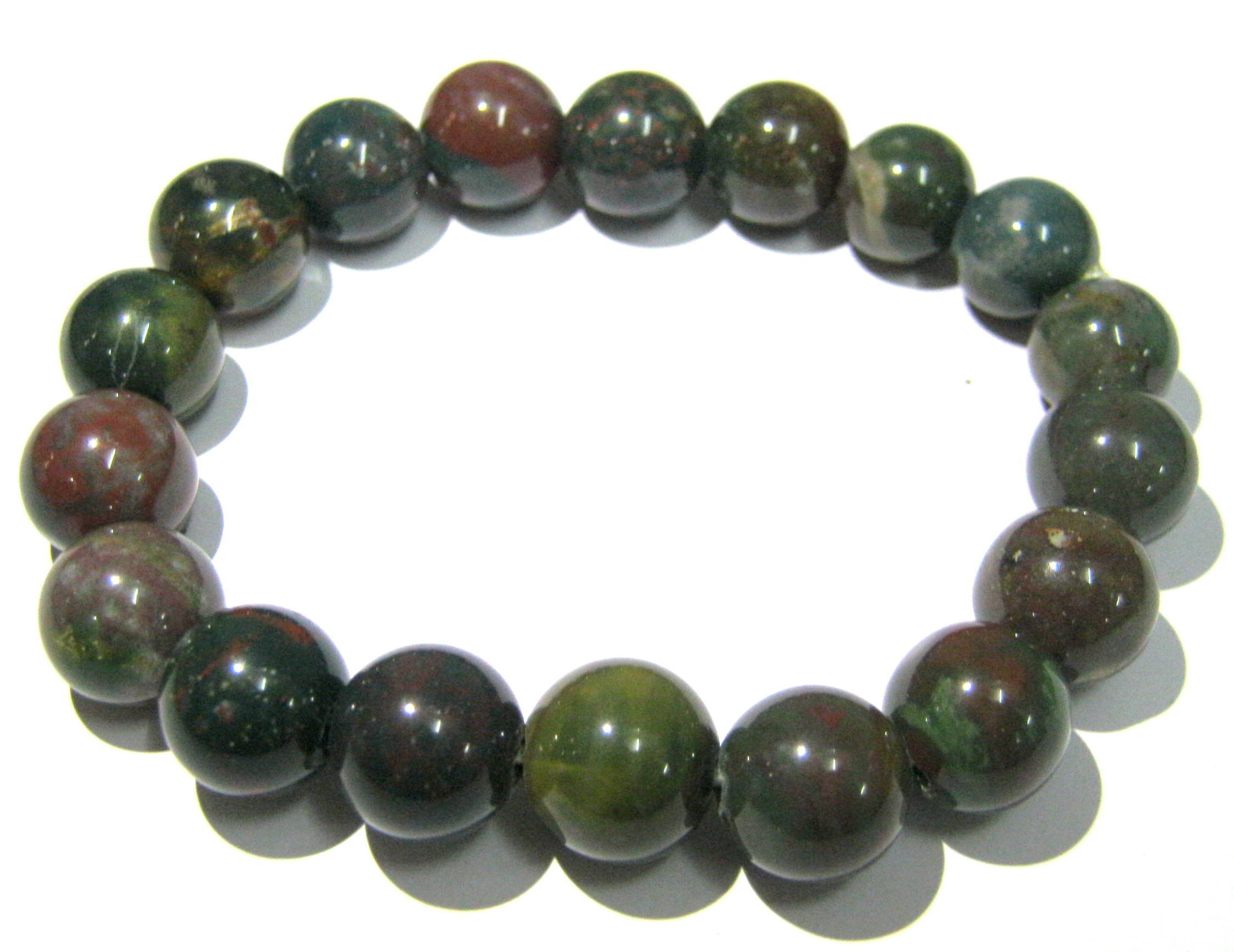 Bloodstone Power 8 Mm Beaded Round Bracelet Crystal Gemstone Fashion Accessory Gift Healing Positive Energy Powerful Wellness