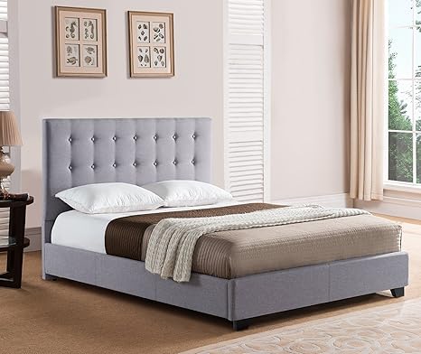 Amazon.com: Mantua Stratford Plataforma cama King en gris ...