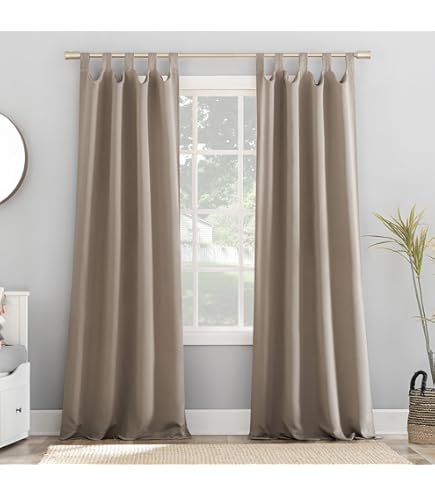 Amazon.com: Sun Zero Easton Energy Saving Blackout Tab Top Curtain