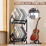KEYSAFER Vinyl Record Storage Holder CD Rack 12 in Album Display Stand view 5