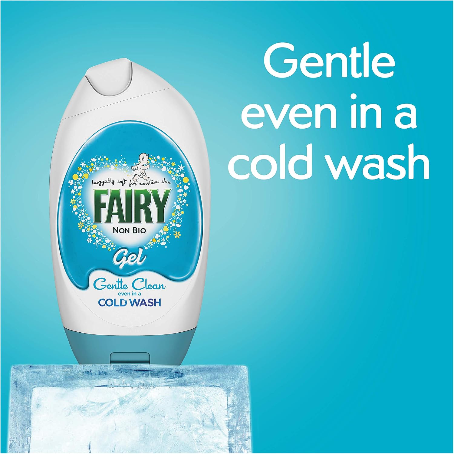 Fairy Non-Bio Washing Liquid Laundry Detergent Gel, 144 Washes, 5.33 L (888 ml x 6), Huggably Soft for Sensitive Skin - Image 4