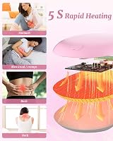 BouZaFoFa Heat Pad for Period Pain Relief 6 Modes USB Belt view 2
