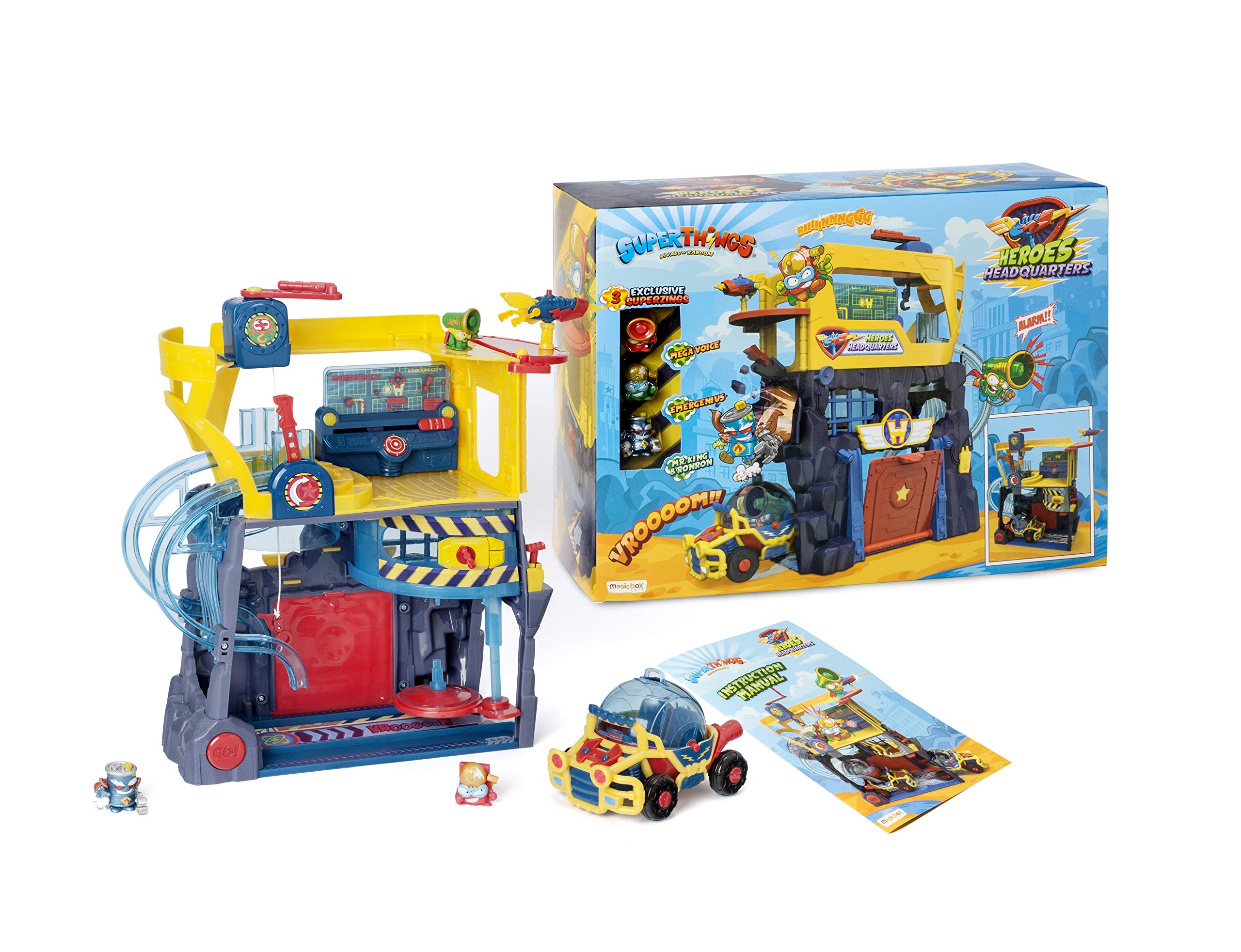 SUPERTHINGS Heroes Headquarters – General Headquarters. Includes 3 x exclusive SuperThings and 1 x exclusive vehicle