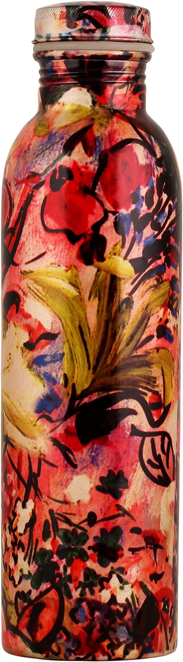 VAIBELE Copper Bottle 600 ML with Digital Print. Enjoy Festival Discount, Attractive Print, Easy to Hold, Great Health Benefit.