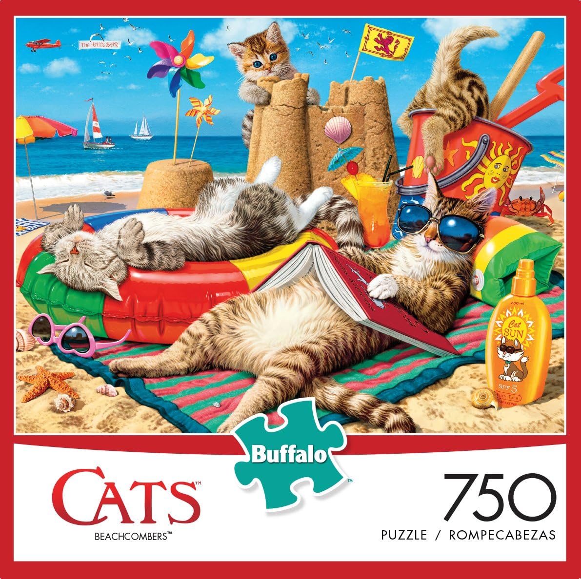 Buffalo Games - Beachcombers - 750 Piece Jigsaw Puzzle Multicolor, 24"L X 18"W: Toys & Games