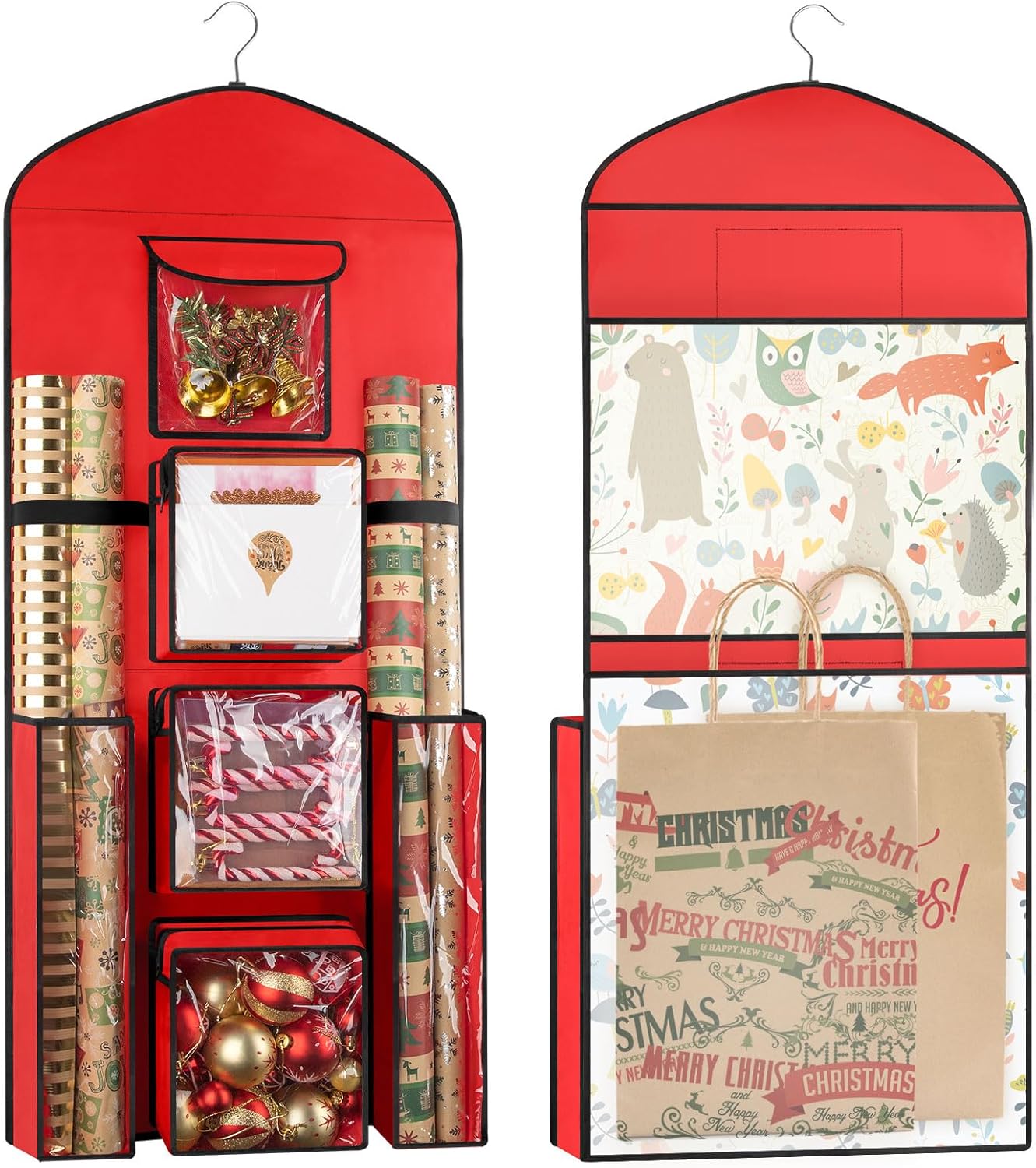 Holiday Décor Storage - Hanging Gift Wrapping Paper Storage, 40
