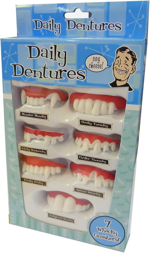 Daily Dentures Novelty Teeth Collection Amazon.co.uk Toys & Games