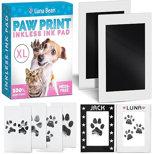 Luna Bean Paw Print Kit Mess-Free Paw Print Stamp Pad for Dogs