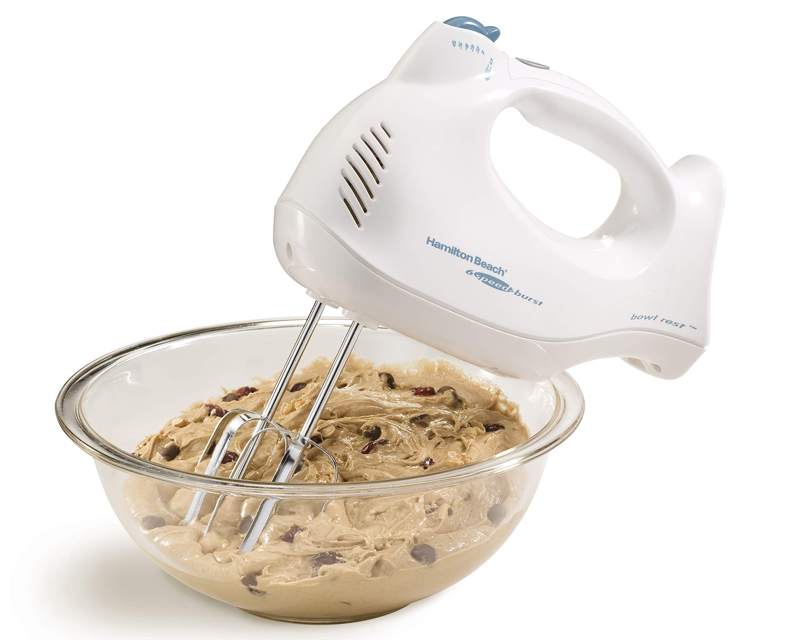 Galleon Hamilton Beach Power Deluxe 6Speed Electric Hand Mixer With