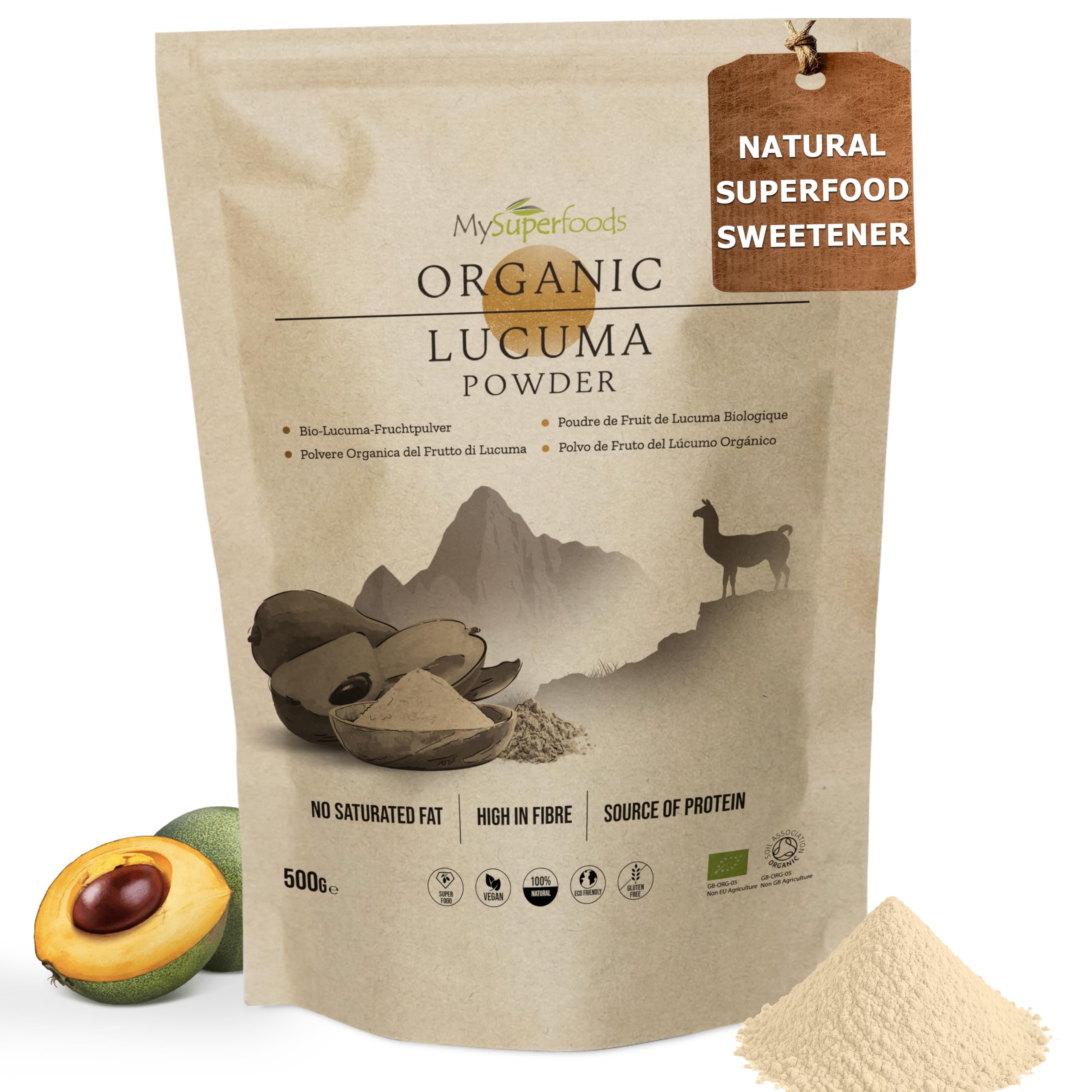MySuperfoods Organic Lucuma Powder 500g, Natural Source of Antioxidants