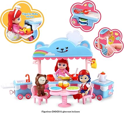 Download Rainbow Ruby Licensed Mini Universe Mobile Kitchen Complete Set With Mobile Kitchen Toy With Accessories And Ruby Figure Included Amazon Co Uk Toys Games
