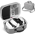 Large Carrying Case for Quest 3 Case Compitable with BOBOVR M3PRO Elite Head Strap, Oculus Meta Quest 3 Battery Strap, VR Headset Cover Bag for Quest 3 Controller Grips, Adapter, Cable Accessories