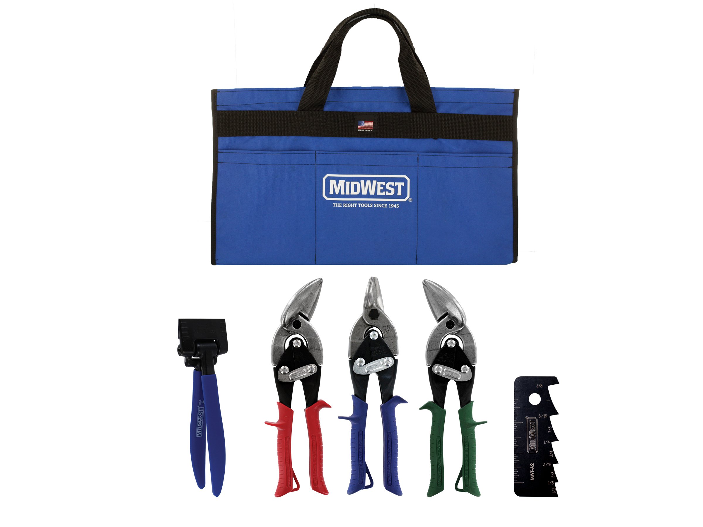 MIDWEST HVAC Tool Kit 5 Piece Set Includes Aviation Snips with Metalworking 727226141552 eBay