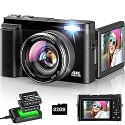 4K Digital Camera for Photography - Autofocus 48MP