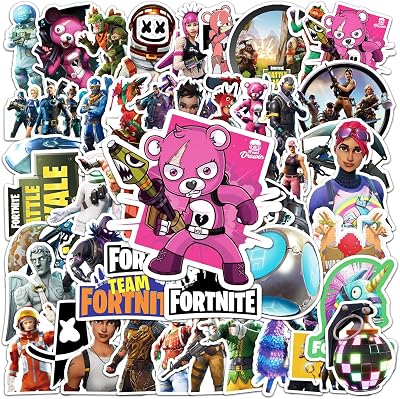 Yangsiw Fortnitte Game Stickers 50Pcs Sticker Packs for Skateboard Car Laptop