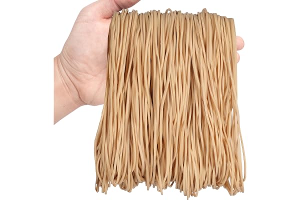 Foshine Rubber Bands Beige Large Long Size117A,7inch 0.5bl (7" x 1/16") | Elastics Rubber Band,For Office Supplies Home