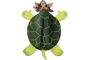 COZYSNUGZ Cozy Turtle Blanket for Children, Pocket Style Kids Tail Blanket Made of Extra-Soft and Durable Fabric | Tortoise Design | Warm and Comfortable, Sleep Sacks for Movie Night, Sleepovers, Camping