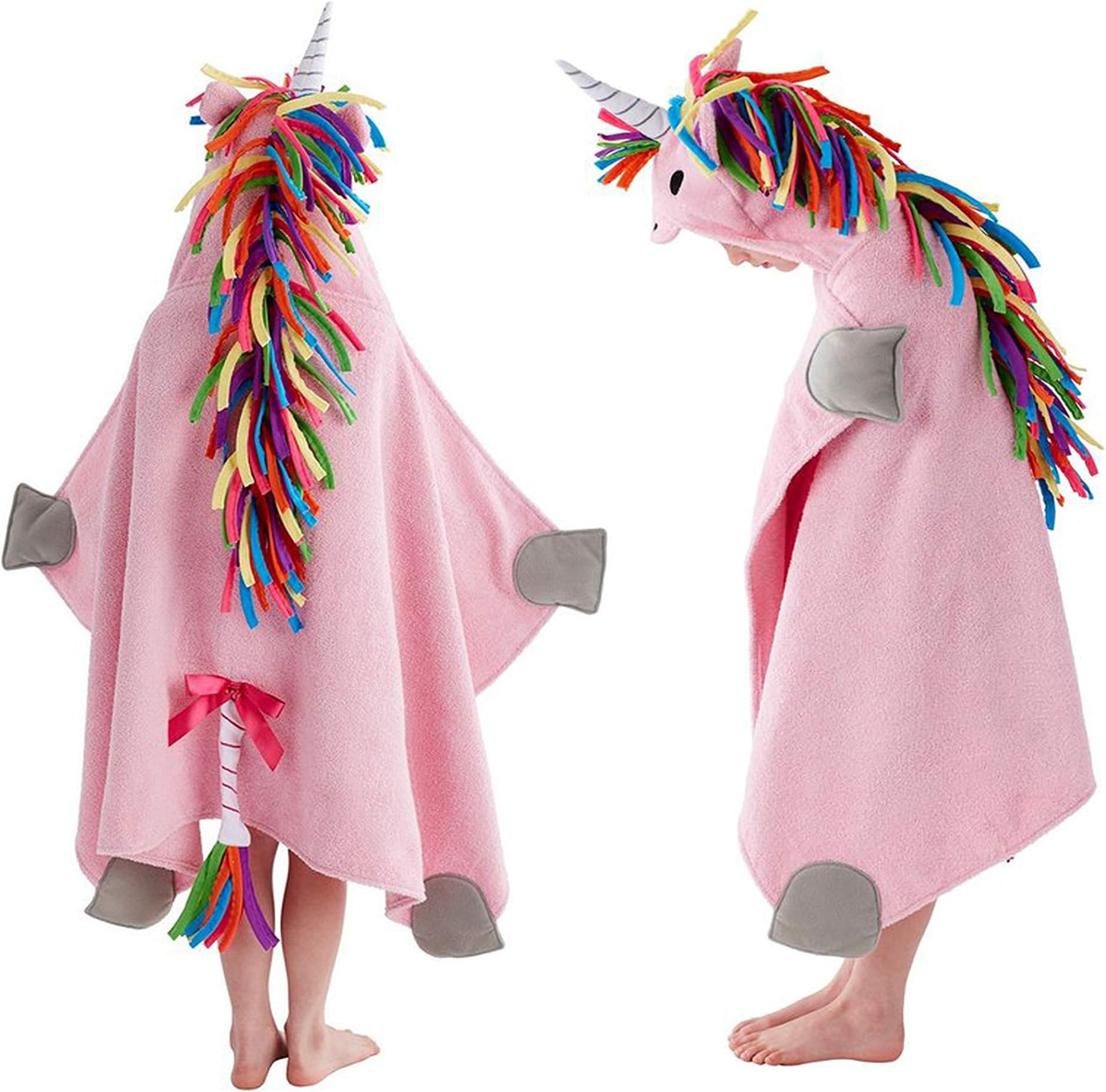 Applesauce- 500 - Baby Toddler 100% Cotton Animal Hooded Towel Robe for Boys and Girls (Size 47" x 27") Gifts for Age 2-13…