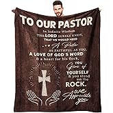 ZWERIVP Pastor Appreciation Gifts for Men, Pastor Gifts for Men, Christian Present for Appreciation Day, Pastor's Religious Present Throw Blanket 50"X60"