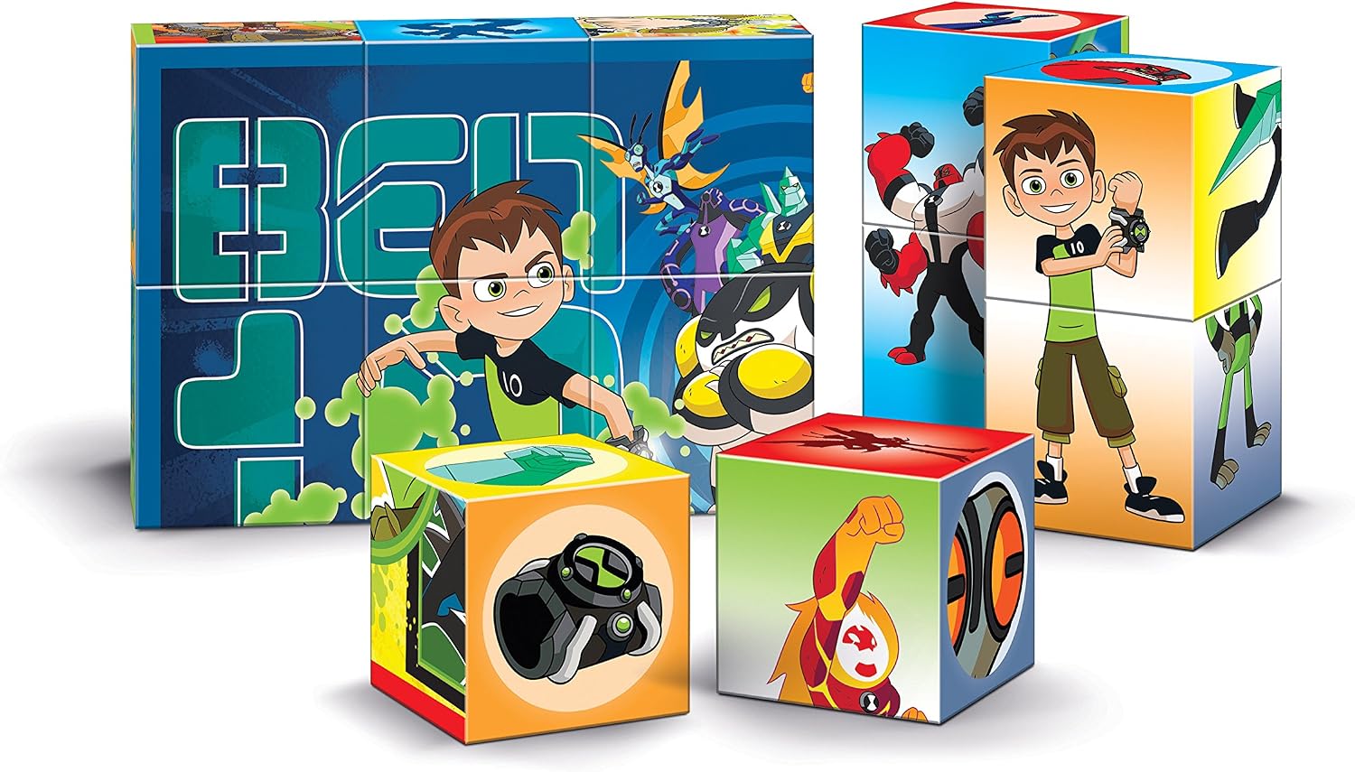 Clementoni 41507 Ben 10 Multiplay Cube Puzzle, 12 Pieces, Multicolor - Image 3