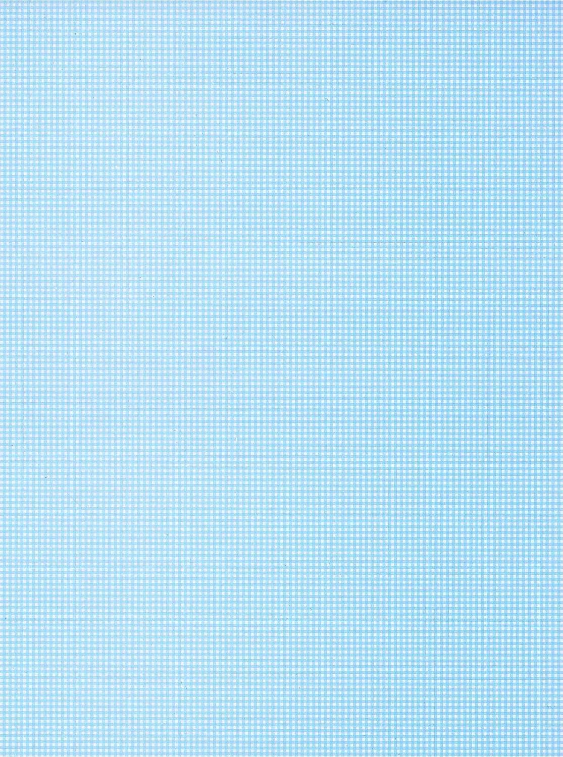 10 x Sheets A4 Pastel Baby Blue Gingham Checked Thick Card 250gsm
