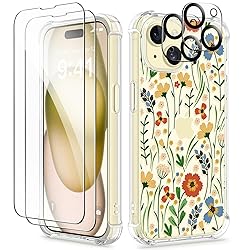 GVIEWIN for iPhone 15 Case, [5 in 1] with 2X Screen