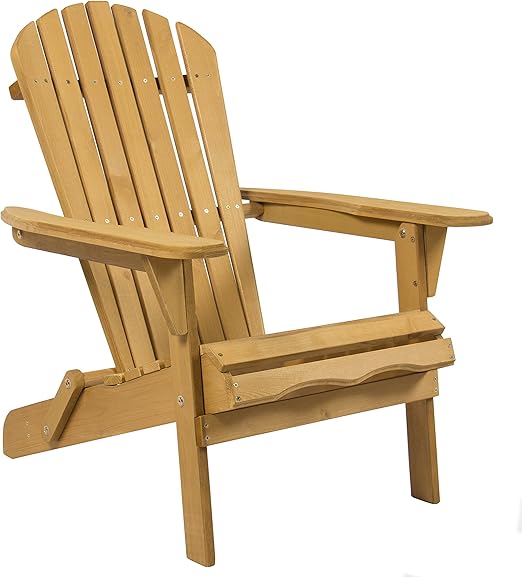 Amazon Com Best Choice Products Folding Wood Adirondack Lounger
