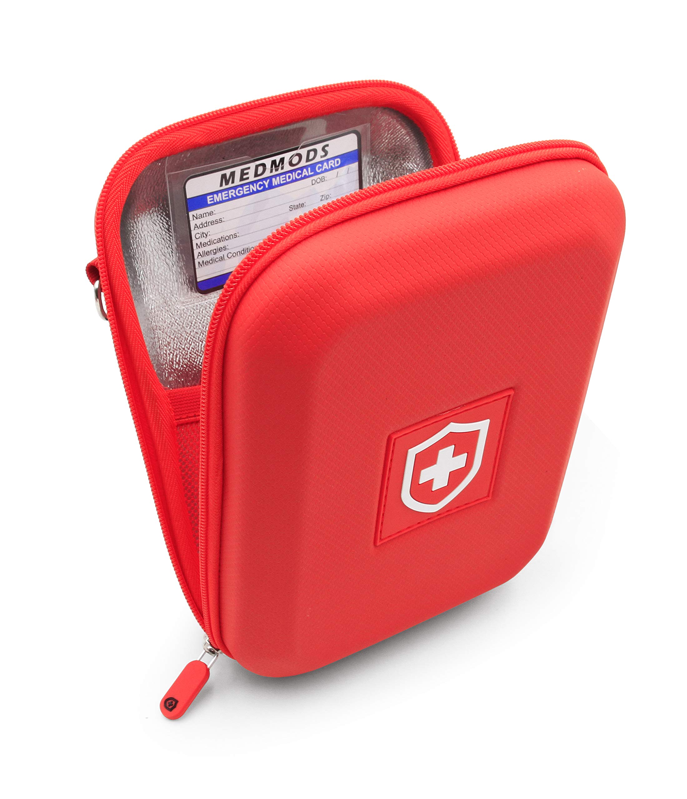 MEDMODS Insulated Asthma Inhaler Case Fits Inhaler Spacer, Mask, Epipen, Allergy Medicine and More - Includes CASE ONLY