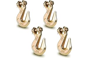 Leero G70 1/2" Clevis Grab Hook, Heavy Duty Forged Steel Rigging Chain Hooks with 12,000 Lbs(5.44 Tons) Working Load Limit, T