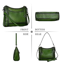 Iswee Genuine Leather Purses for Women Vintage