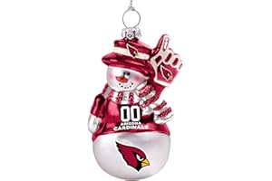 NFL Glitter Snowman Ornament